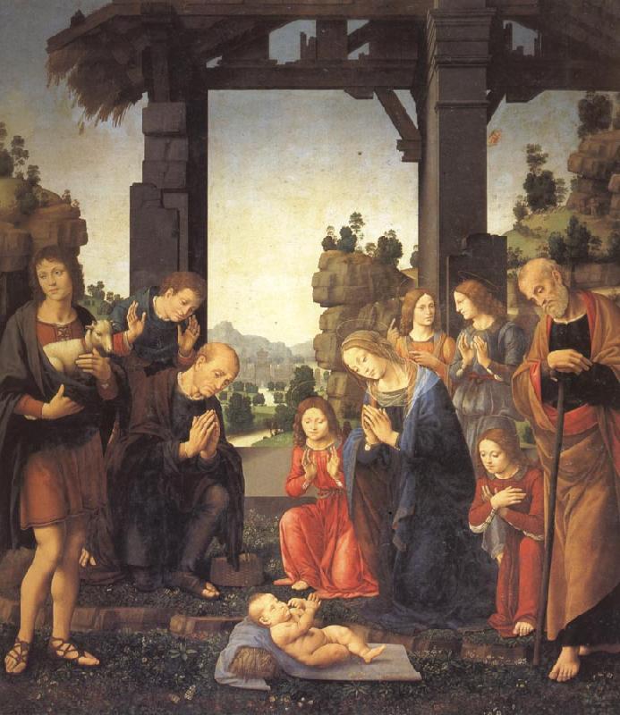LORENZO DI CREDI The Adoration of the Shepherds oil painting picture
